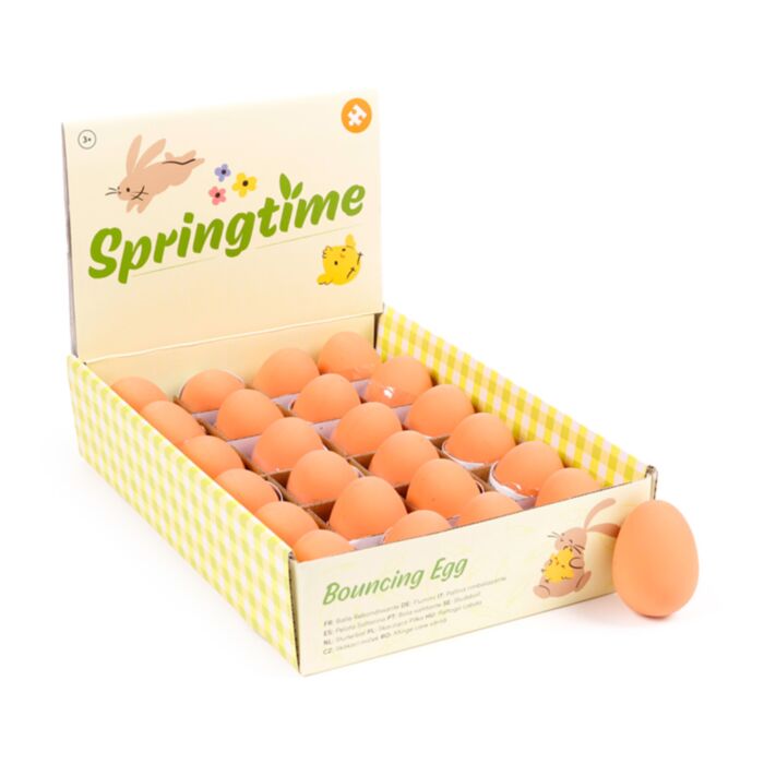 Springtime Bouncy Rubber Egg