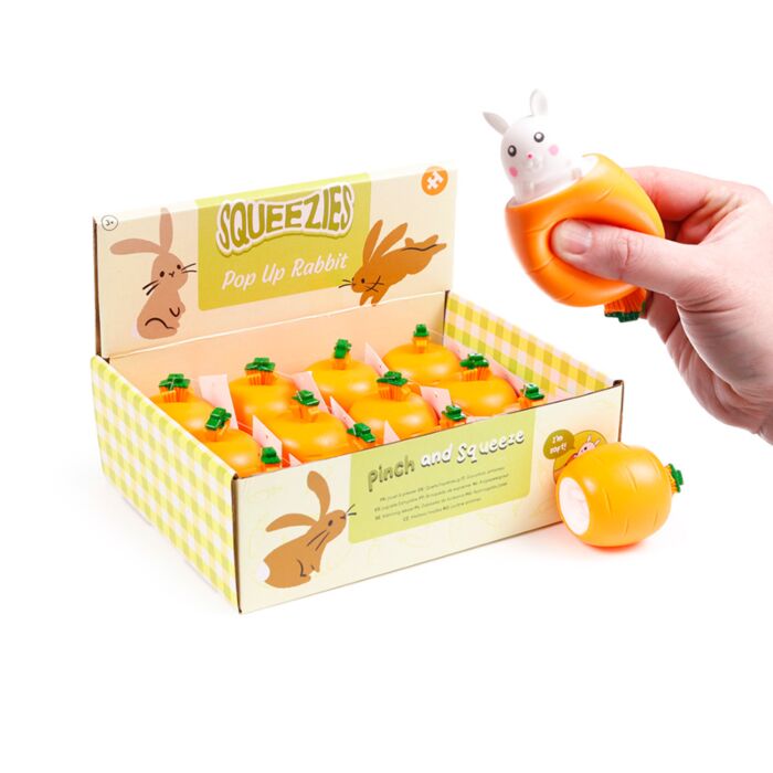 Springtime Rabbit & Carrot Pop Out Toy