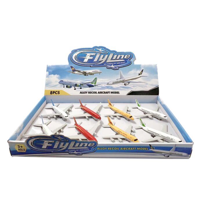 Flyline Jet Aeroplane Friction Pull Back Action Toy