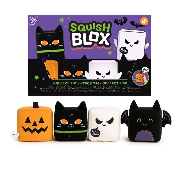 Squish Blox Spooky Memory Foam Plush Squeezy Toy