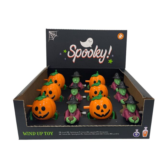 Spooky Witch & Pumpkin Wind Up Toy