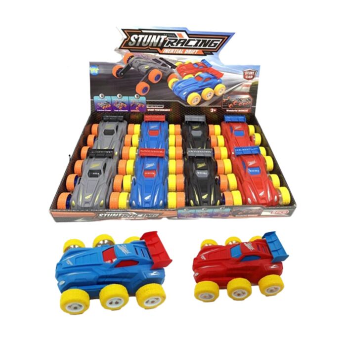 6-Wheel Stunt Car Friction Push/Pull Action Toy