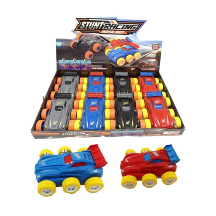 6-Wheel Stunt Car Friction Push/Pull Action Toy