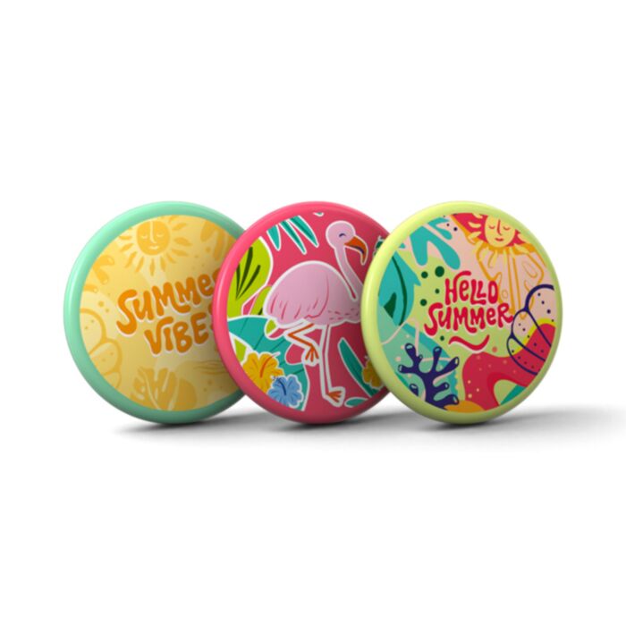 Summertime Hello Summer, Flamingo, Summer Vibes Flying Disk
