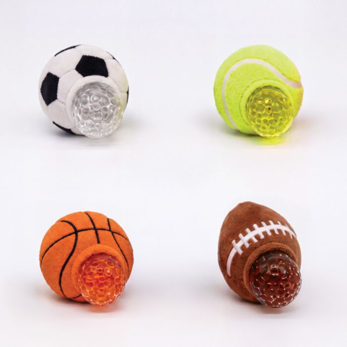 Queasy Squeezies Sportaballs Plush Squeezy Toy