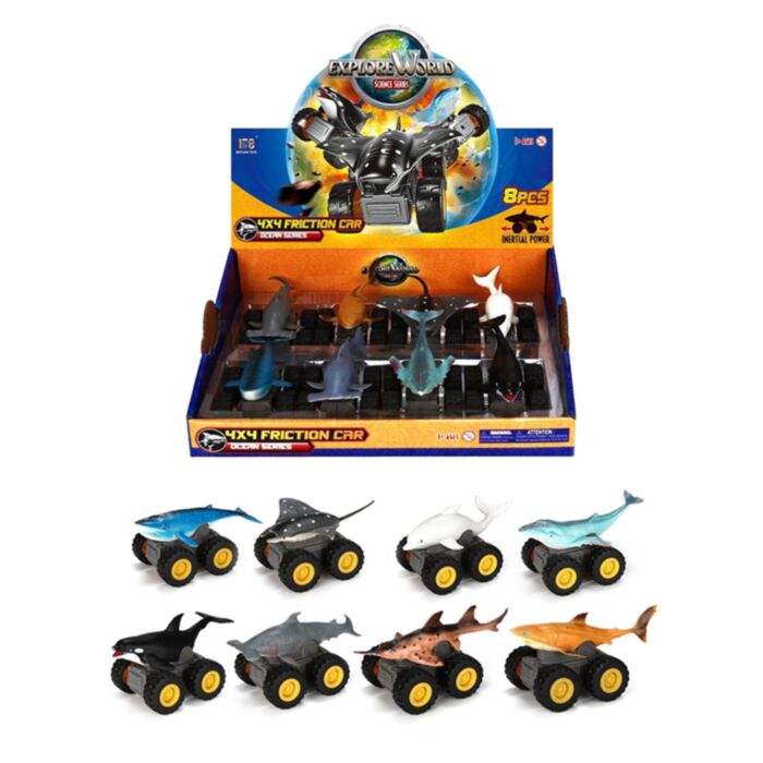Sea Creature Pull Back Action Toy