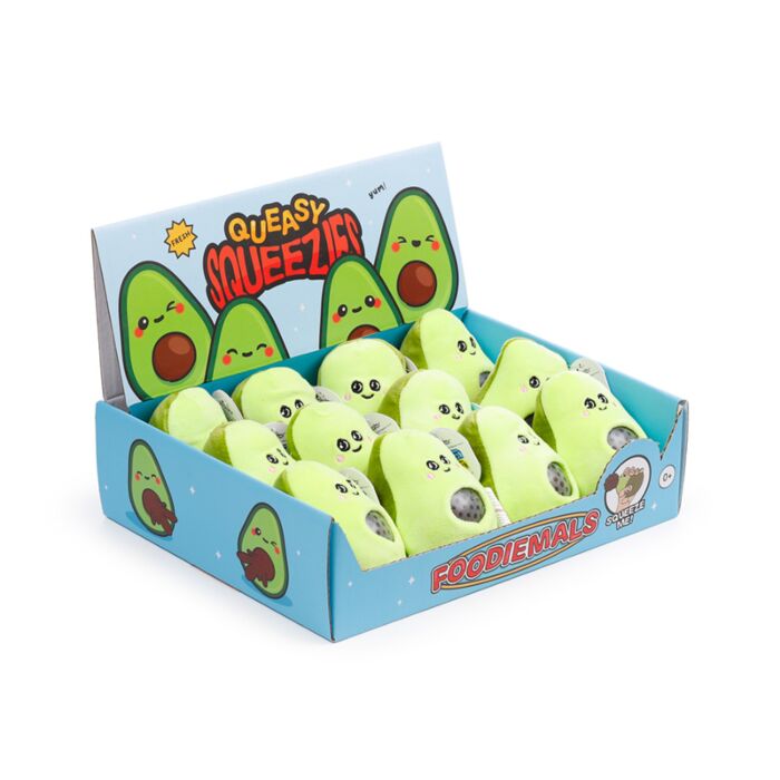Queasy Squeezies Avocado Plush Squeezy Toy
