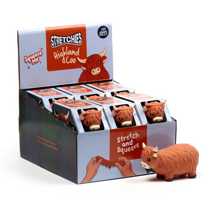 Stretchy Highland Coo Toy