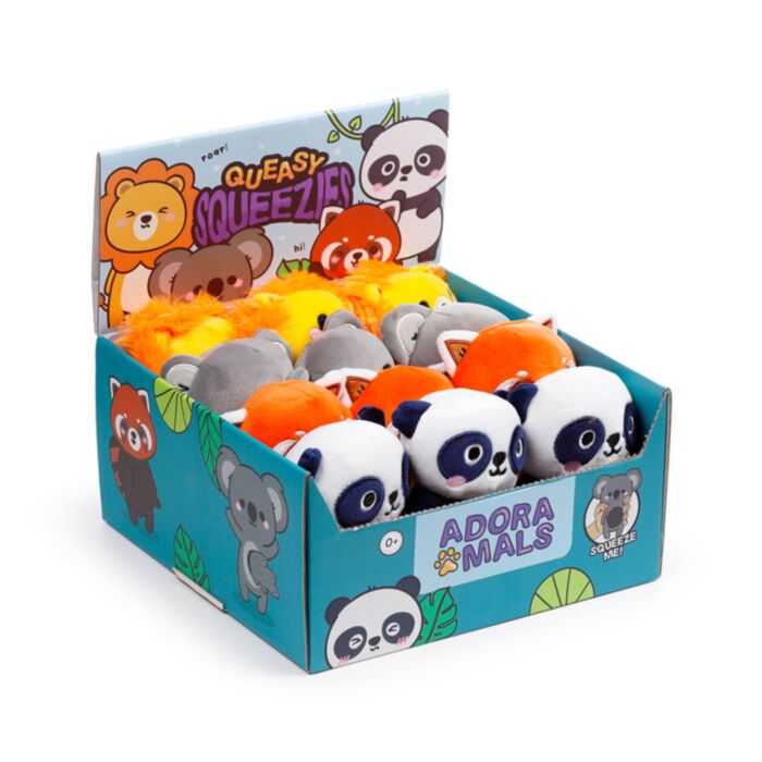 Queasy Squeezies Adoramals Zoo Mix #1 Shaped Plush Squeezy Toy