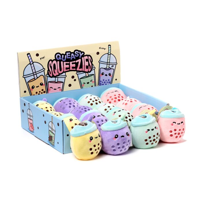 Queasy Squeezies Foodiemals Bubble Tea Plush Squeezy Toy