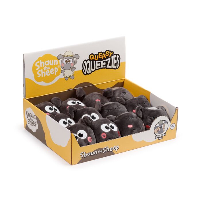 Queasy Squeezies Kawaii Cute Shaun the Sheep Plush Squeezy Toy