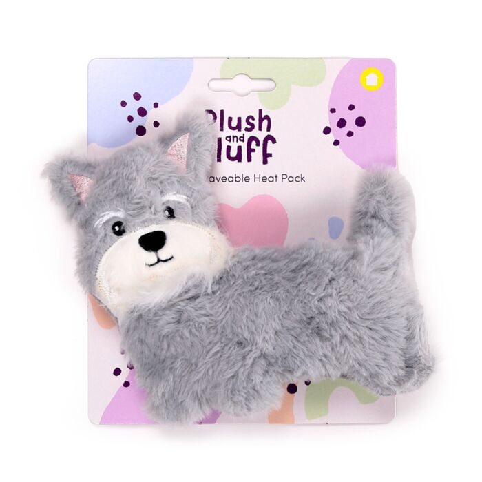 Schnauzer Dog Microwavable Plush Lavender Heat Pack