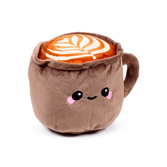 Foodiemals Cappuccino Microwavable Plush Lavender Heat Pack