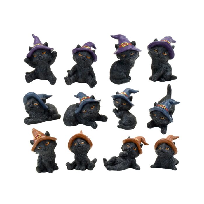 Witches Black Cat World Figures
