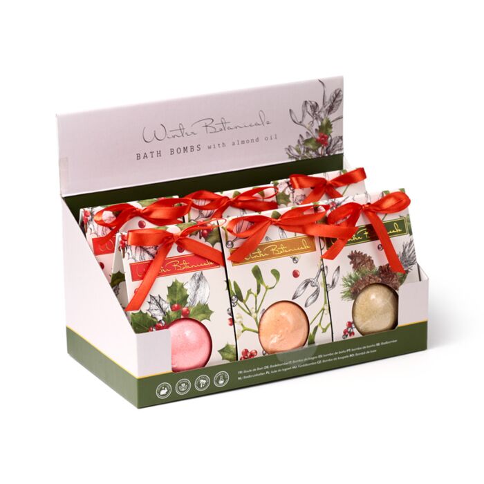 Christmas Winter Botanicals Bath Bomb in Gift Box