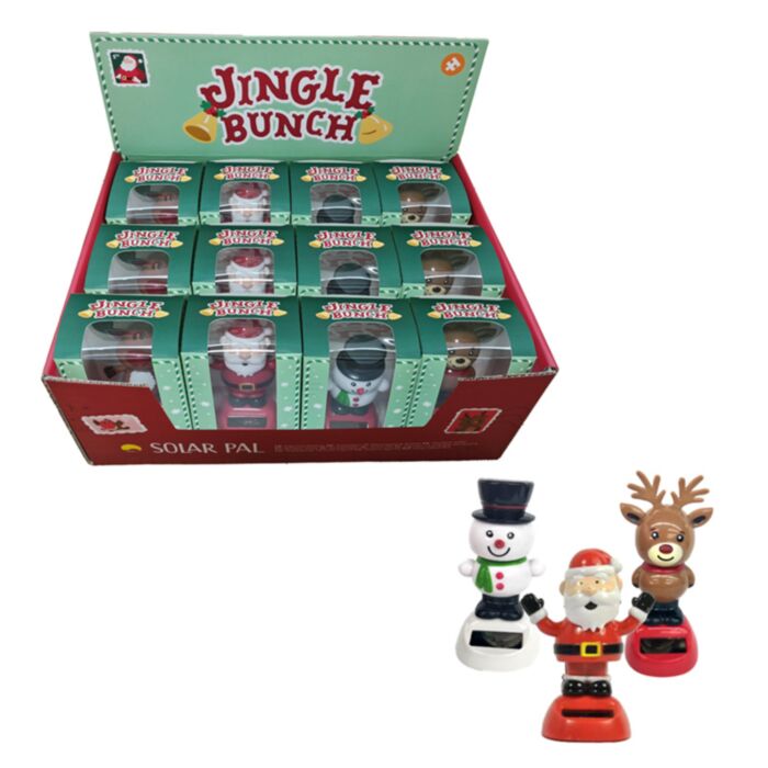 Christmas Jingle Bunch Santa, Snowman & Reindeer Solar Pal