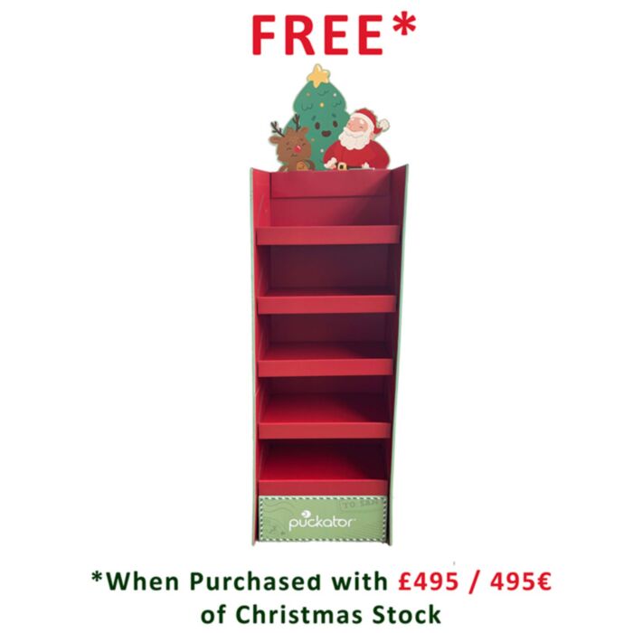Jingle Bunch Christmas 4-Shelf FSDU Display Unit
