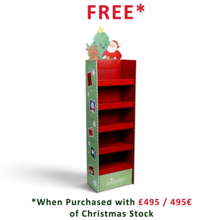 Jingle Bunch Christmas 4-Shelf FSDU Display Unit