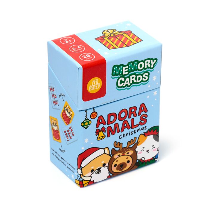 Christmas Adoramals Kids Memory Card Set