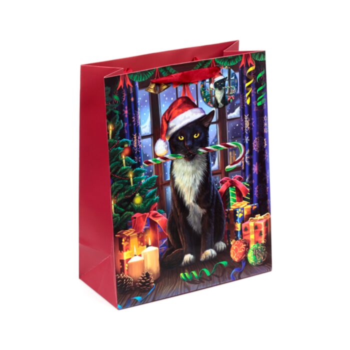 Lisa Parker Christmas Krampus Cat Gift Bag Large
