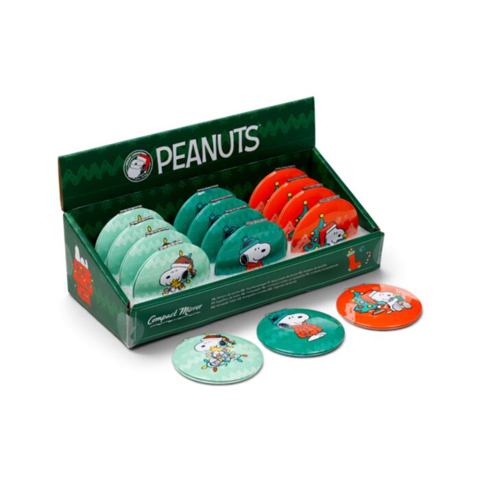 Peanuts Christmas Snoopy & Woodstock Compact Mirror