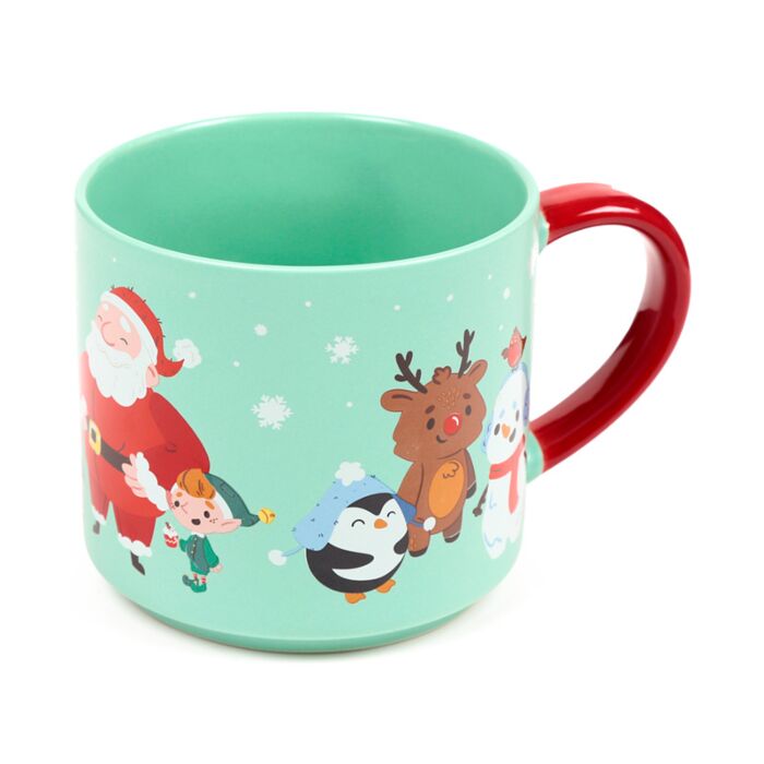Christmas Jingle Bunch Large Porcelain Mug