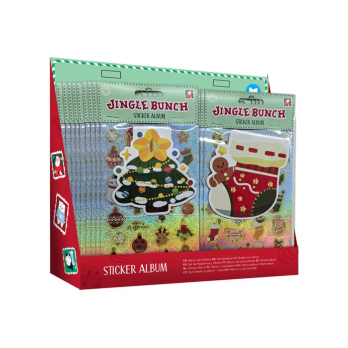 Christmas Jingle Bunch Shaped Sticker Book & Stickers