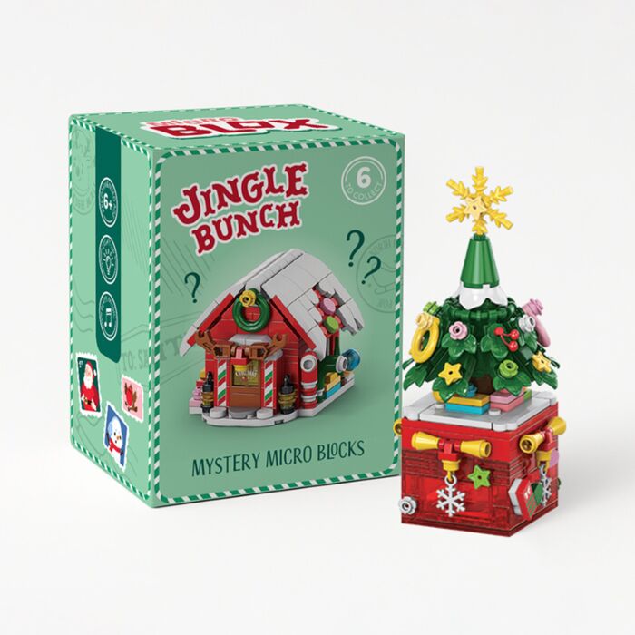 Mystery Jingle Bunch Christmas Micro Blox Construction Kit Blind Box