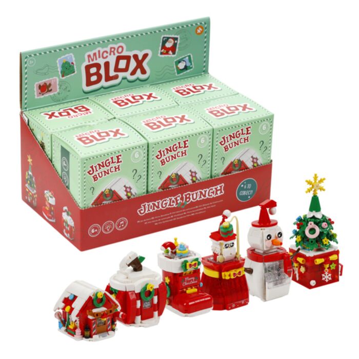 Mystery Jingle Bunch Christmas Micro Blox Construction Kit Blind Box