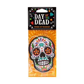 Orange Day of the Dead Air Freshener
