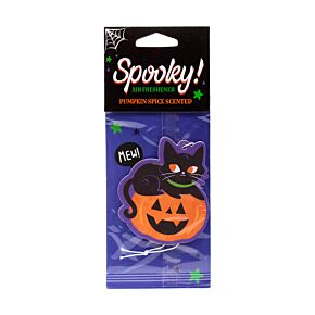 Pumpkin Spice Spooky Black Cat & Pumpkin Air Freshener