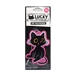 Cherry Lucky the Black Cat Air Freshener