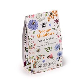 Set of 4 Nectar Meadows Bath Salt Sachets