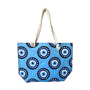 Round Evil Eye Beach Bag