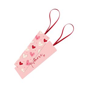 Amore Heart Bookmark with Elastic Band