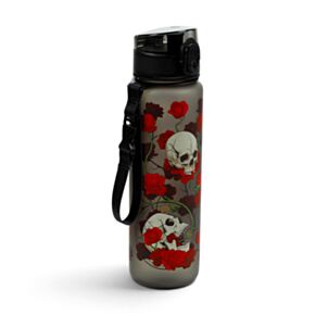 Skulls & Roses Pop Top 600ml Shatterproof Bottle