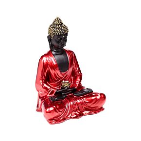Red, Black & Gold Thai Buddha Contemplation