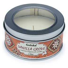 Goloka Vanilla Grove Wax Candle Tin