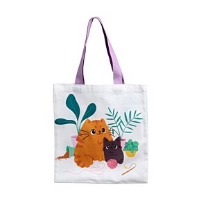 Beans & Co Cats Reusable Tote Bag