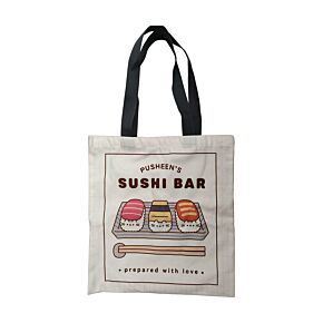 Pusheen the Cat Sushi Bar Reusable Tote Bag