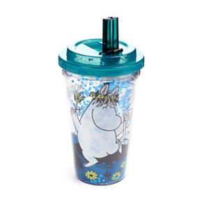 Shatterproof Moomin Double Walled Cup & Straw