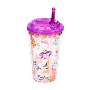 Pusheen the Cat Halloween Double Walled Cup & Straw