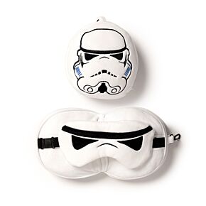 Relaxeazzz The Original Stormtrooper Shaped Plush Travel Pillow & Eye Mask