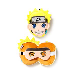 Relaxeazzz Naruto Shaped Plush Travel Pillow & Eye Mask