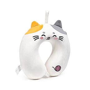 Relaxeazzz Lola the Cat Adoramals Plush Memory Foam Travel Pillow