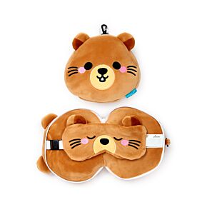 Relaxeazzz Mimi the Marmot Mountain Animal Plush Travel Pillow & Eye Mask Relaxeazzz Mimi the Marmot Mountain Animal Plush Travel Pillow & Eye Mask