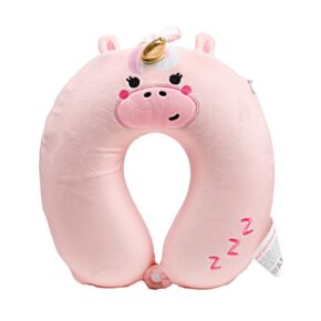 Relaxeazzz Adoracorns Bella the Unicorn Plush Kids Memory Foam Travel Pillow