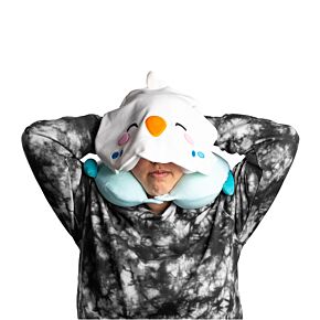 Hoodeazzz Adoramals Kiki the Budgie Plush Memory Foam Travel Pillow & Hood