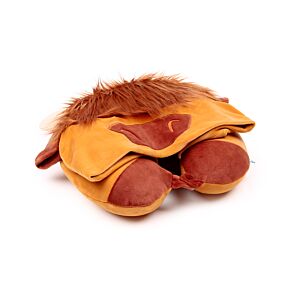 Hoodeazzz Hairy Coos Highland Coo Plush Memory Foam Travel Pillow & Hood