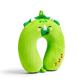 Relaxeazzz Adoramals Harry the Dinosaur Plush Kids Memory Foam Travel Pillow